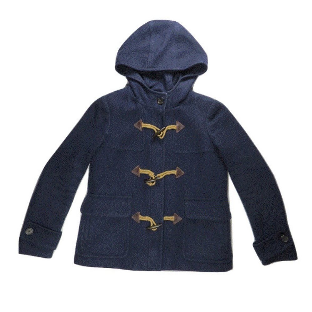 J. Crew Womens Duffle Jacket 4 Italian Melton Wool